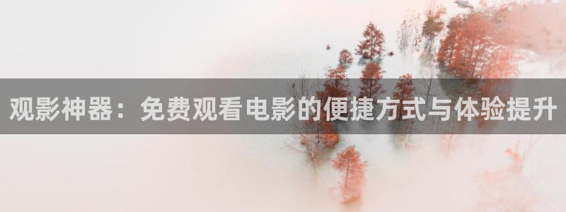 鸭子的天空在线观看：观影神器：免费观看电影的便捷方式与体验提升